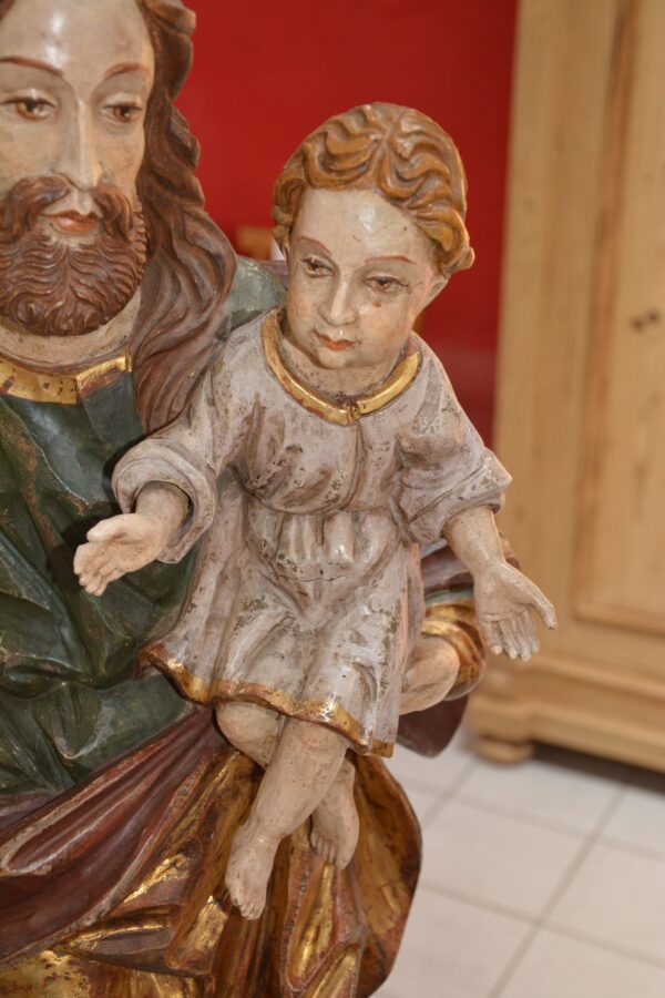 Holzfigur Josef mit Kind 1427 – Bild 4